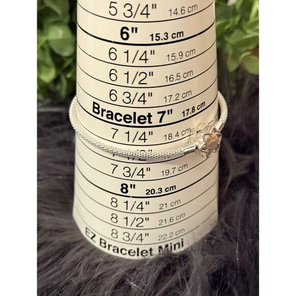 Pandora Shine Bright Star Clasp Mesh Bangle - Picture 6 of 6